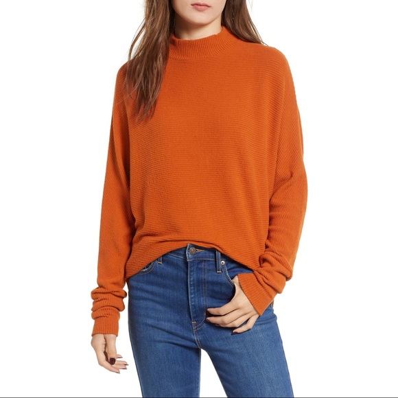 Nordstrom Tops - Nordstrom BP Dolman Sleeve Ribbed Shirt Top Rust